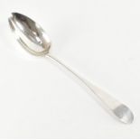 1802 SCOTTISH HALLMARKED TABLE SERVING SPOON BY WILLIAM AULD