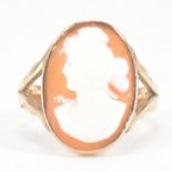 HALLMARKED 9CT GOLD CAMEO RING