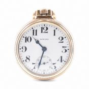 ANTIQUE HOWARD GOLD PLATED RAILROAD CHRONOMETER POCKET WATCH