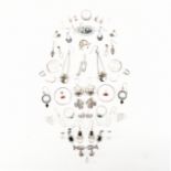 COLLECTION OF ASSORTED SILVER JEWELLERY