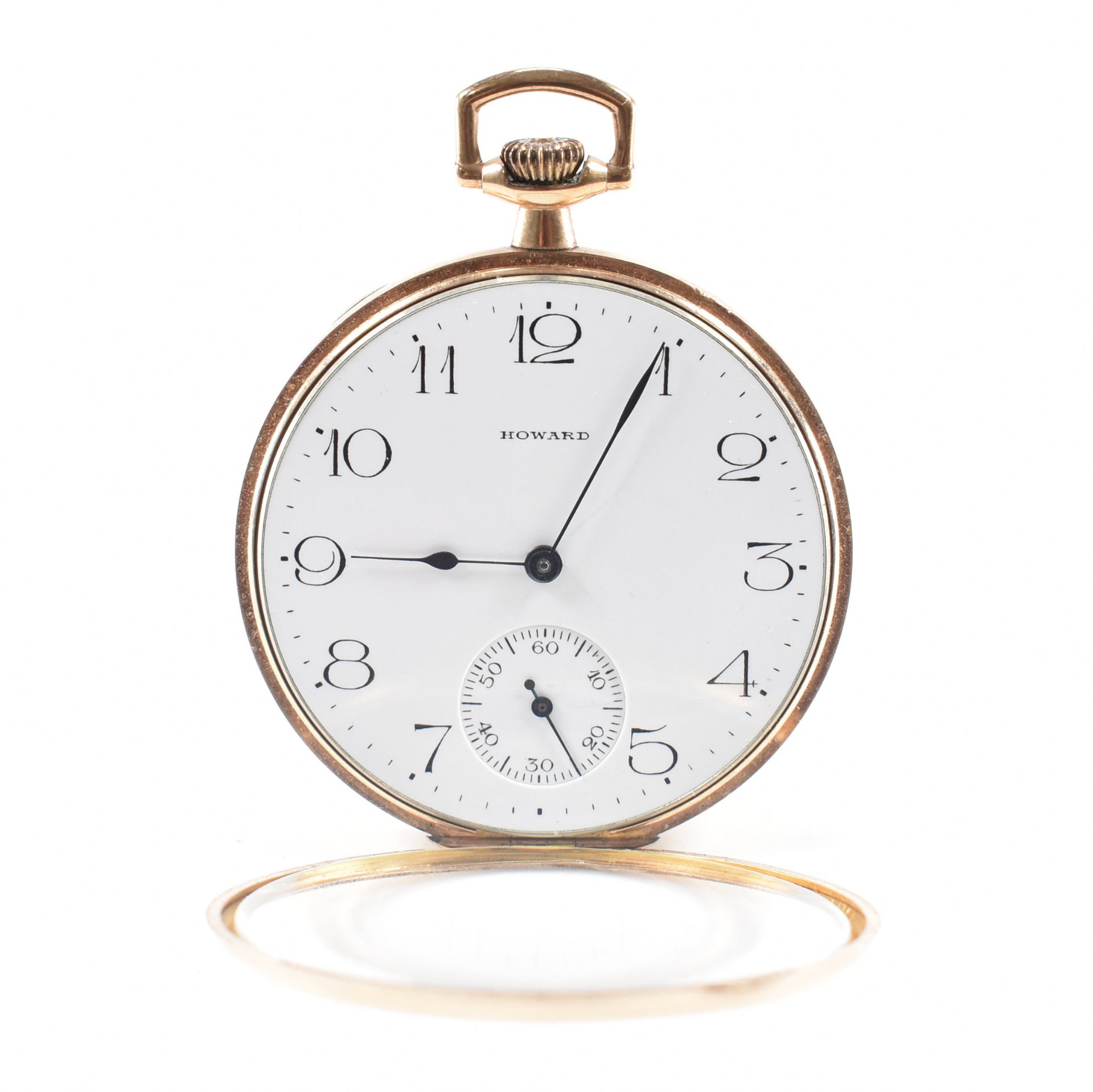 VINTAGE GOLD PLATED OPEN FACE POCKET WATCH - Image 2 of 8