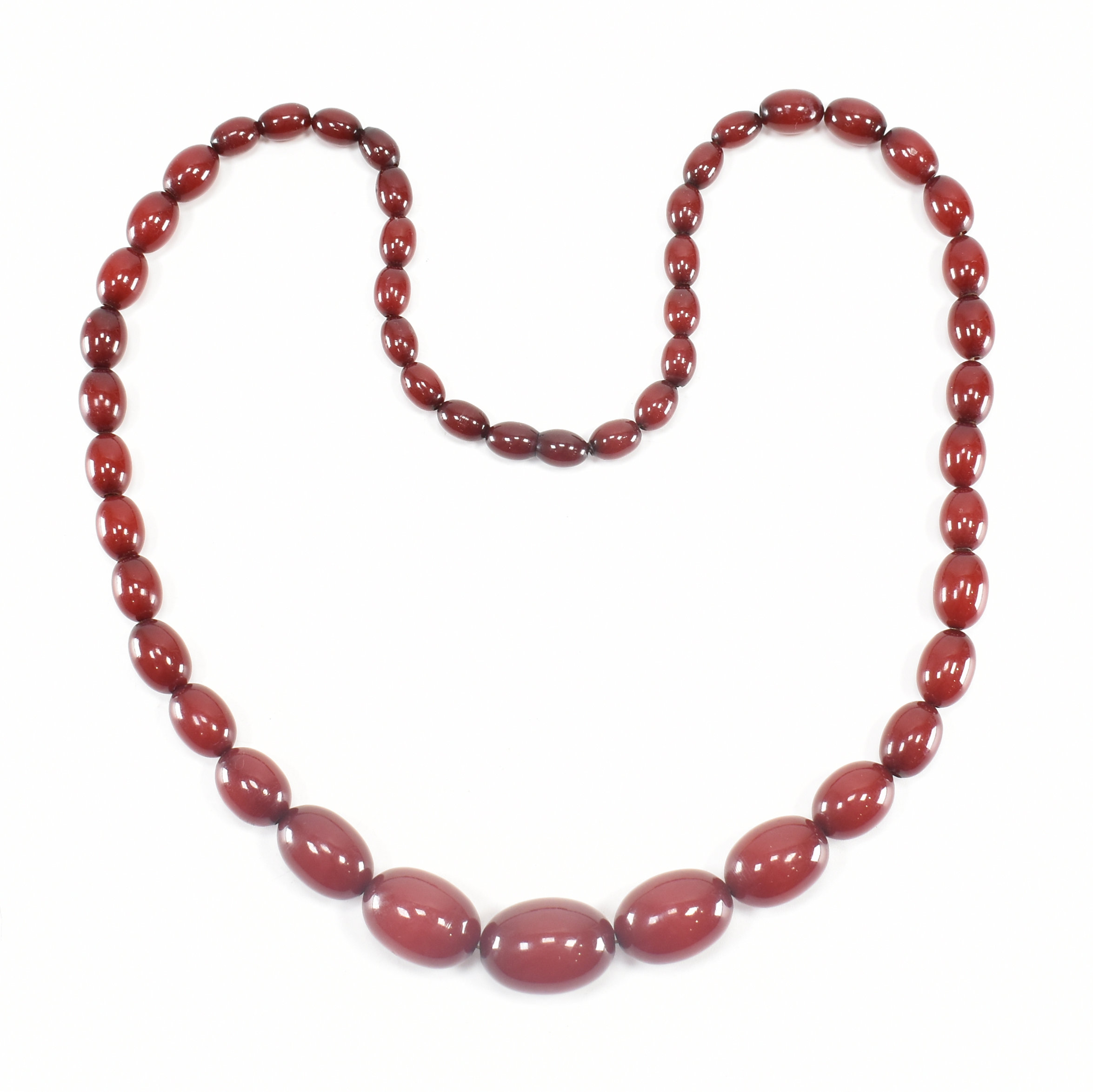 CHERRY BAKELITE BEADED NECKLACE