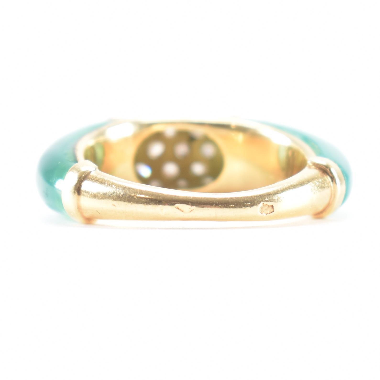 FRENCH GOLD CHALCEDONY & DIAMOND RING - Image 7 of 9