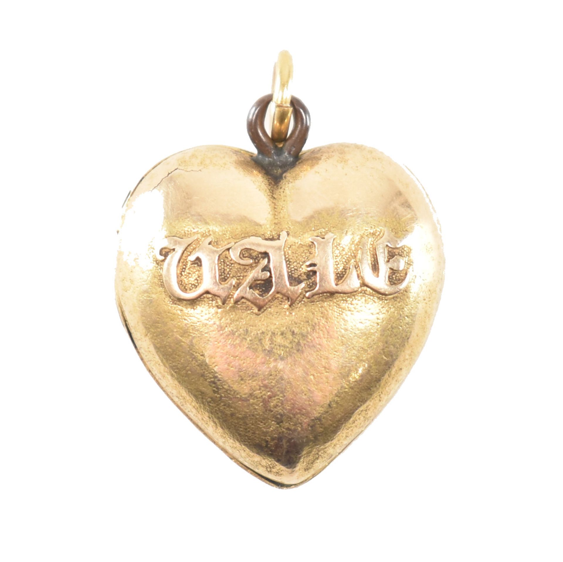 GEORGIAN ANTIQUE GOLD MOURNING LOCKET