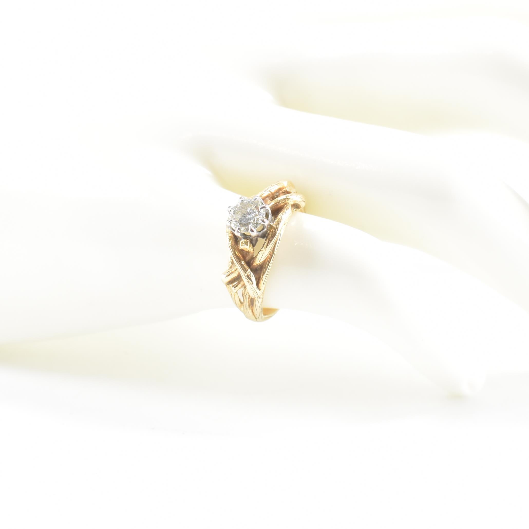 HALLMARKED 18CT GOLD & DIAMOND RING - Image 8 of 8