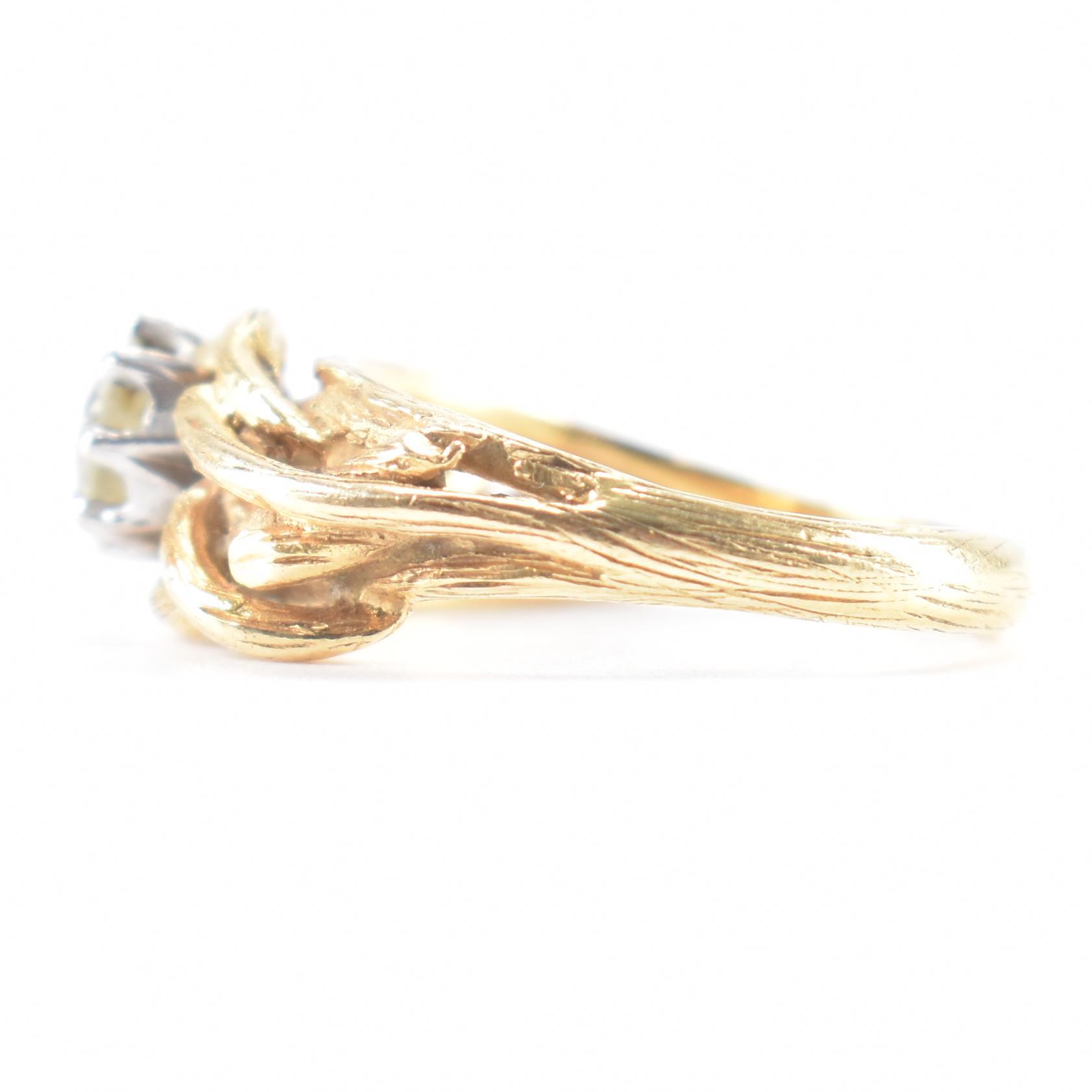 HALLMARKED 18CT GOLD & DIAMOND RING - Image 2 of 8