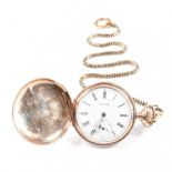 AMERICAN WALTHAM WATCH CO. GOLD PLATED FULL HUNTER POCKET WATCH