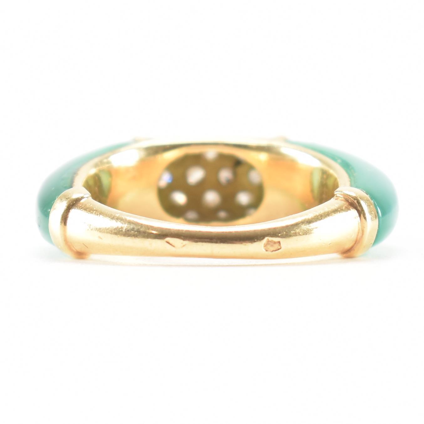 FRENCH GOLD CHALCEDONY & DIAMOND RING - Image 4 of 9