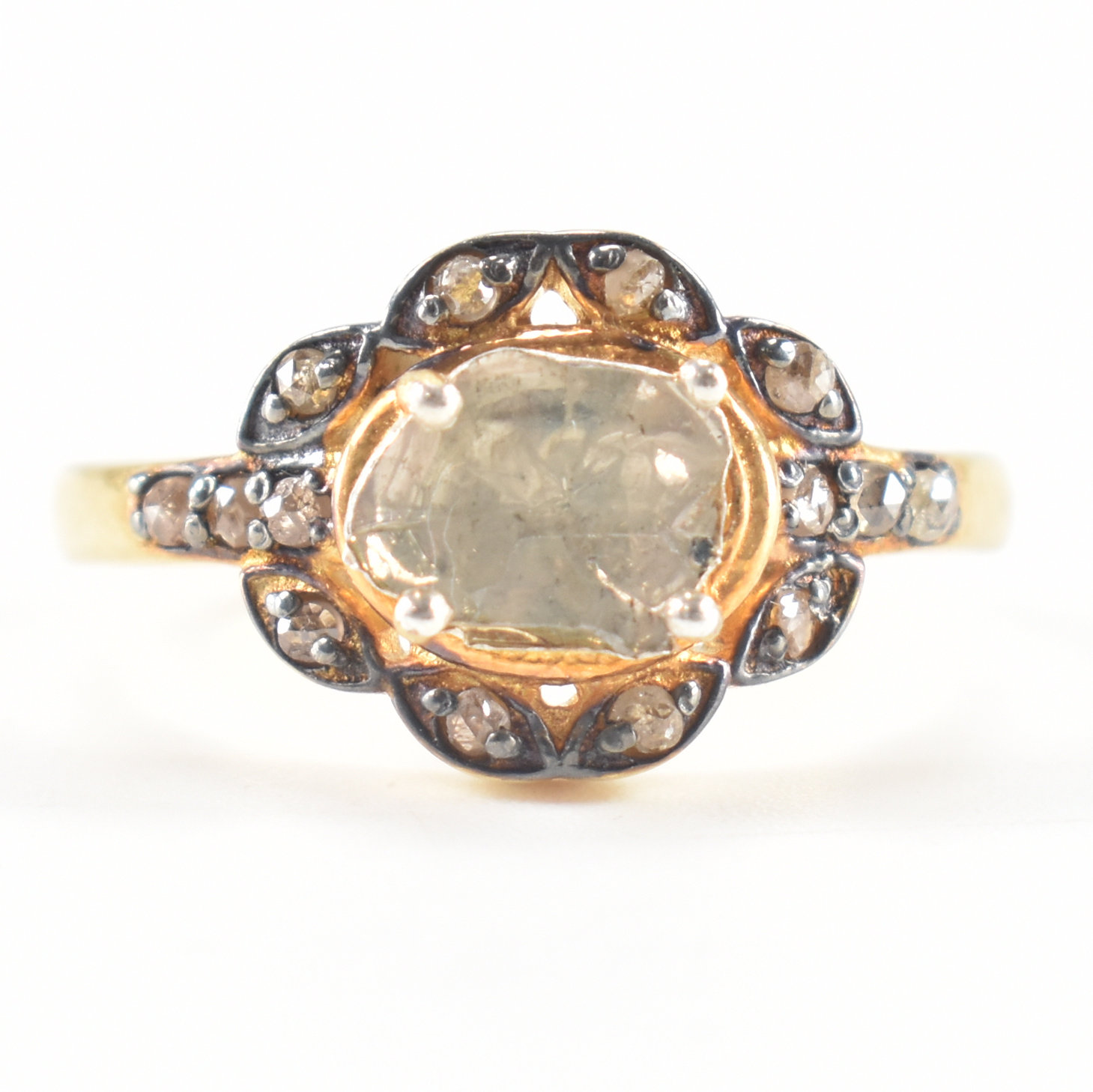 VINTAGE GOLD & ROUGH DIAMOND RING