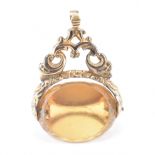 VICTORIAN CITRINE SWIVEL FOB PENDANT