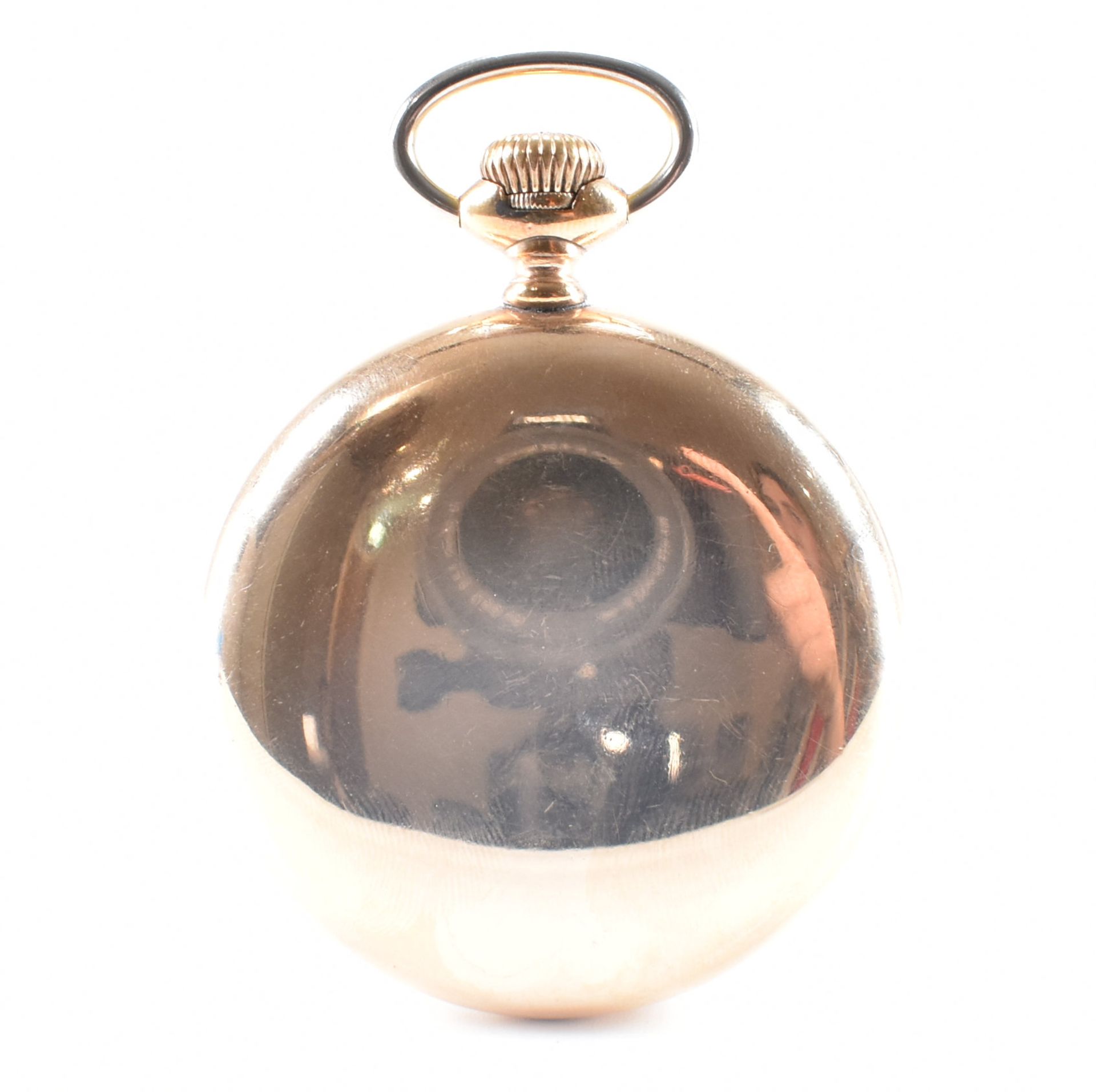 ANTIQUE HAMILTON WATCH COMPANY GOLD PLATED POCKET WATCH - Image 3 of 9