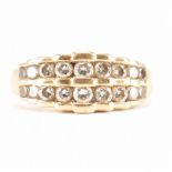 HALLMARKED 14CT GOLD & DIAMOND RING