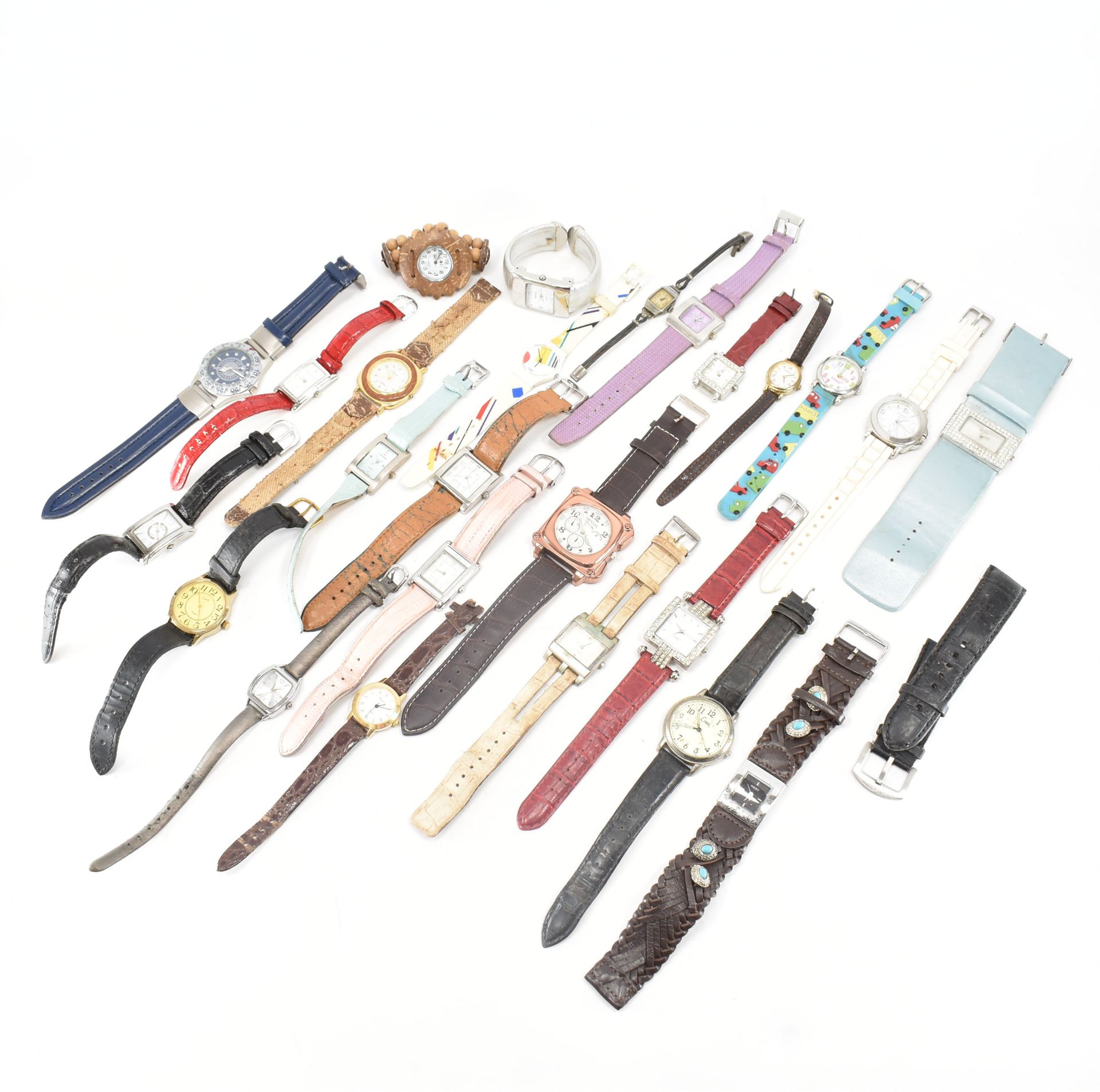 COLLECTION OF ASSORTED COSTUME JEWELLERY WRISTWATCHES - Image 4 of 9