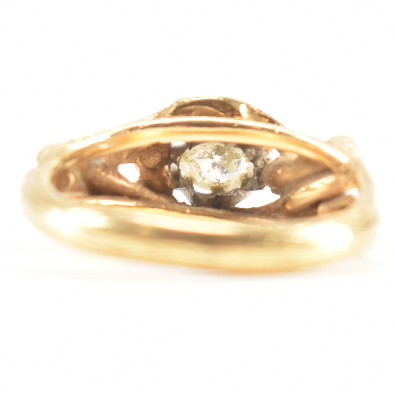 HALLMARKED 18CT GOLD & DIAMOND RING - Image 4 of 8