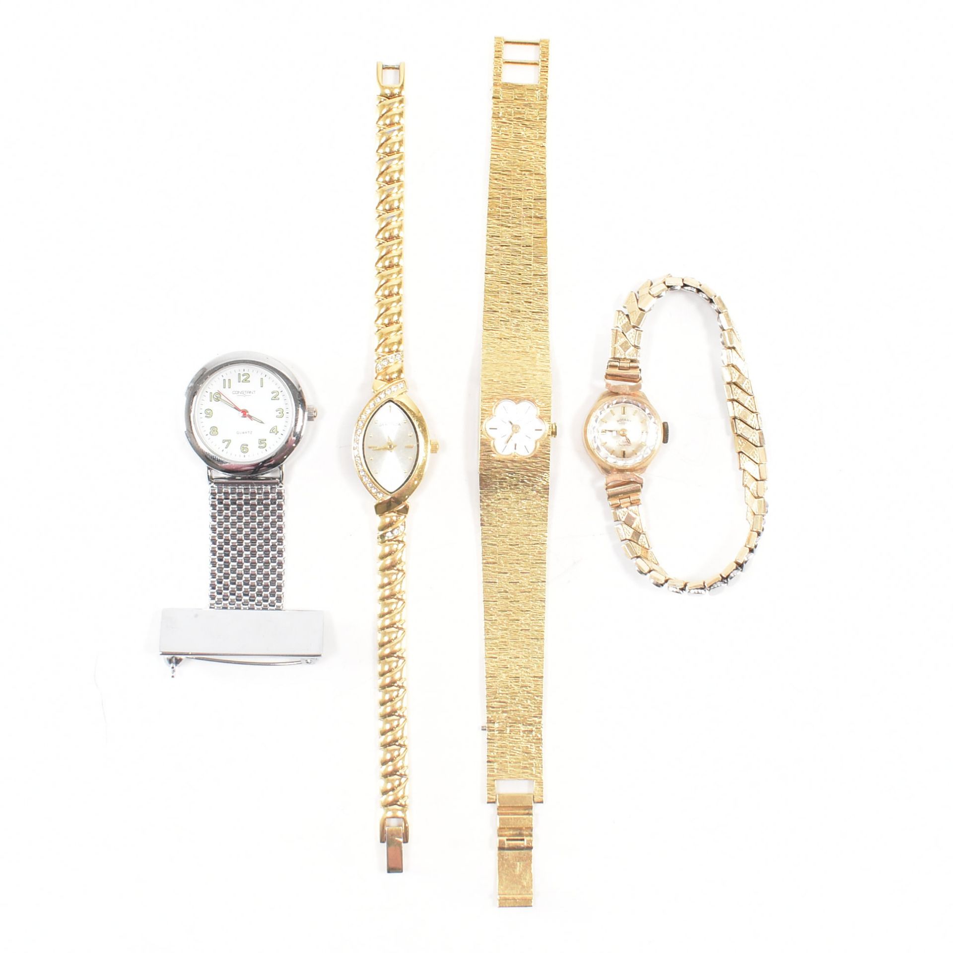 9CT GOLD ROTARY DRESS WATCH TOGETHER WITH THREE WATCHES - Image 2 of 4