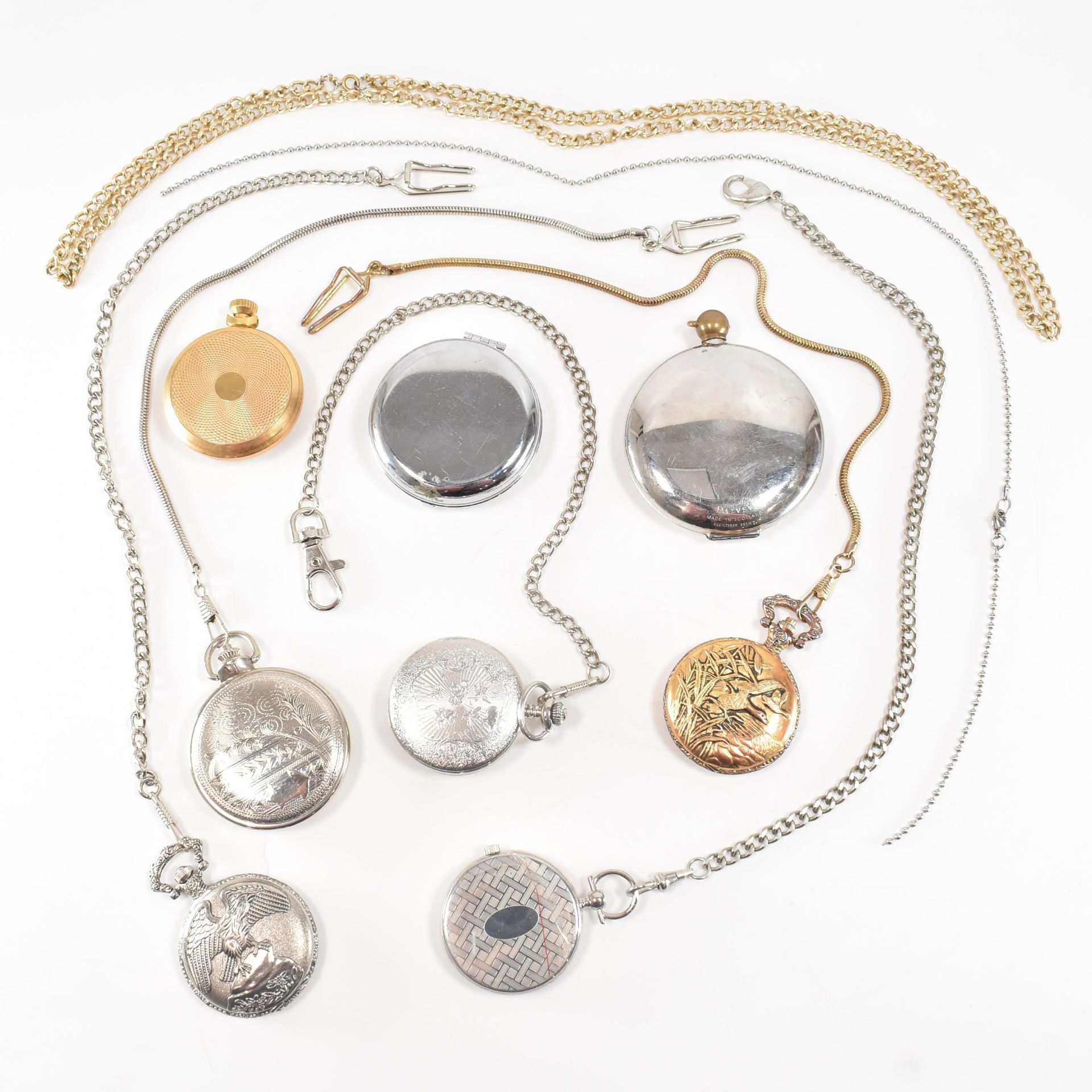 COLLECTION OF ASSORTED POCKET WATCHES & CHAINS - Image 2 of 5