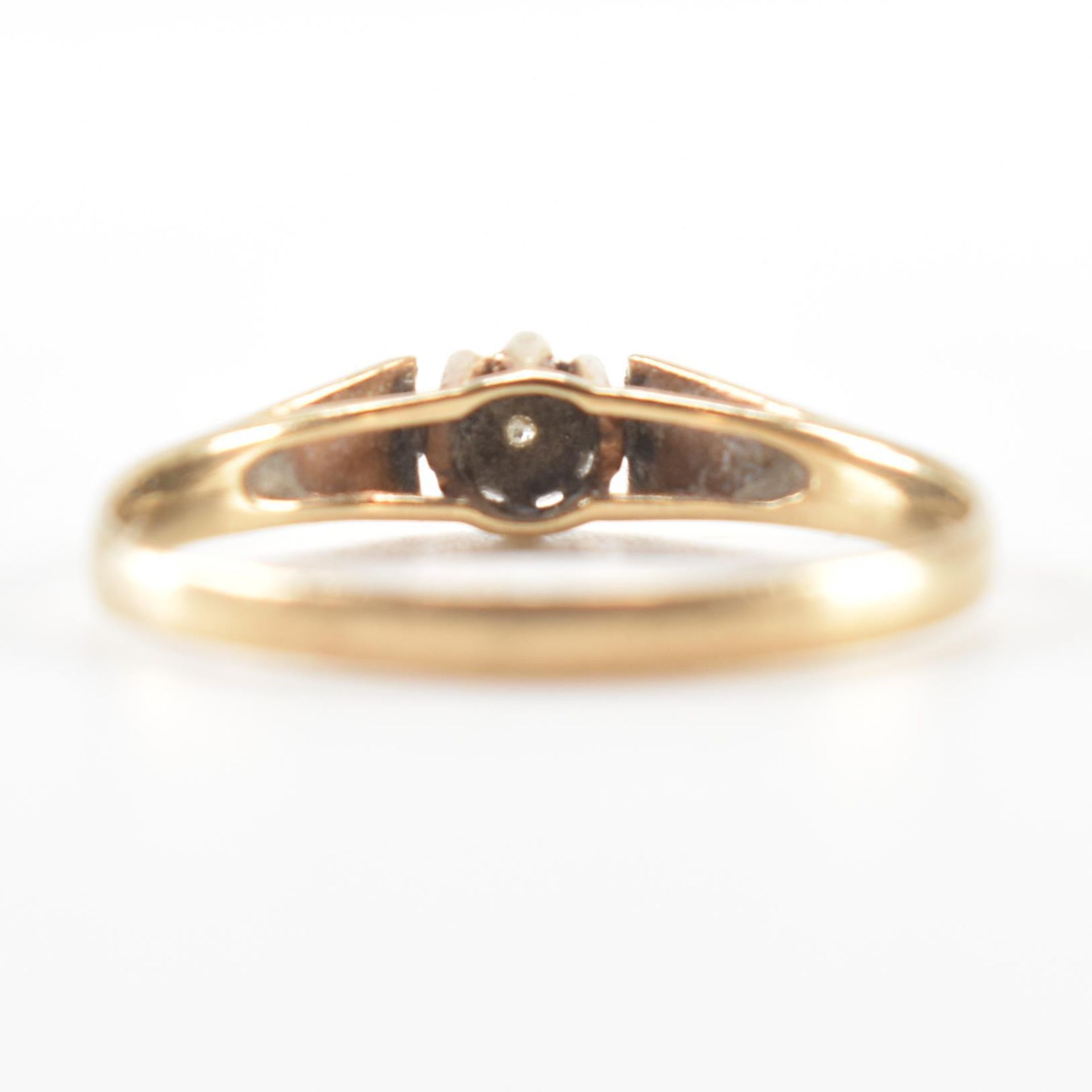 HALLMARKED 9CT GOLD & DIAMOND RING - Image 4 of 8