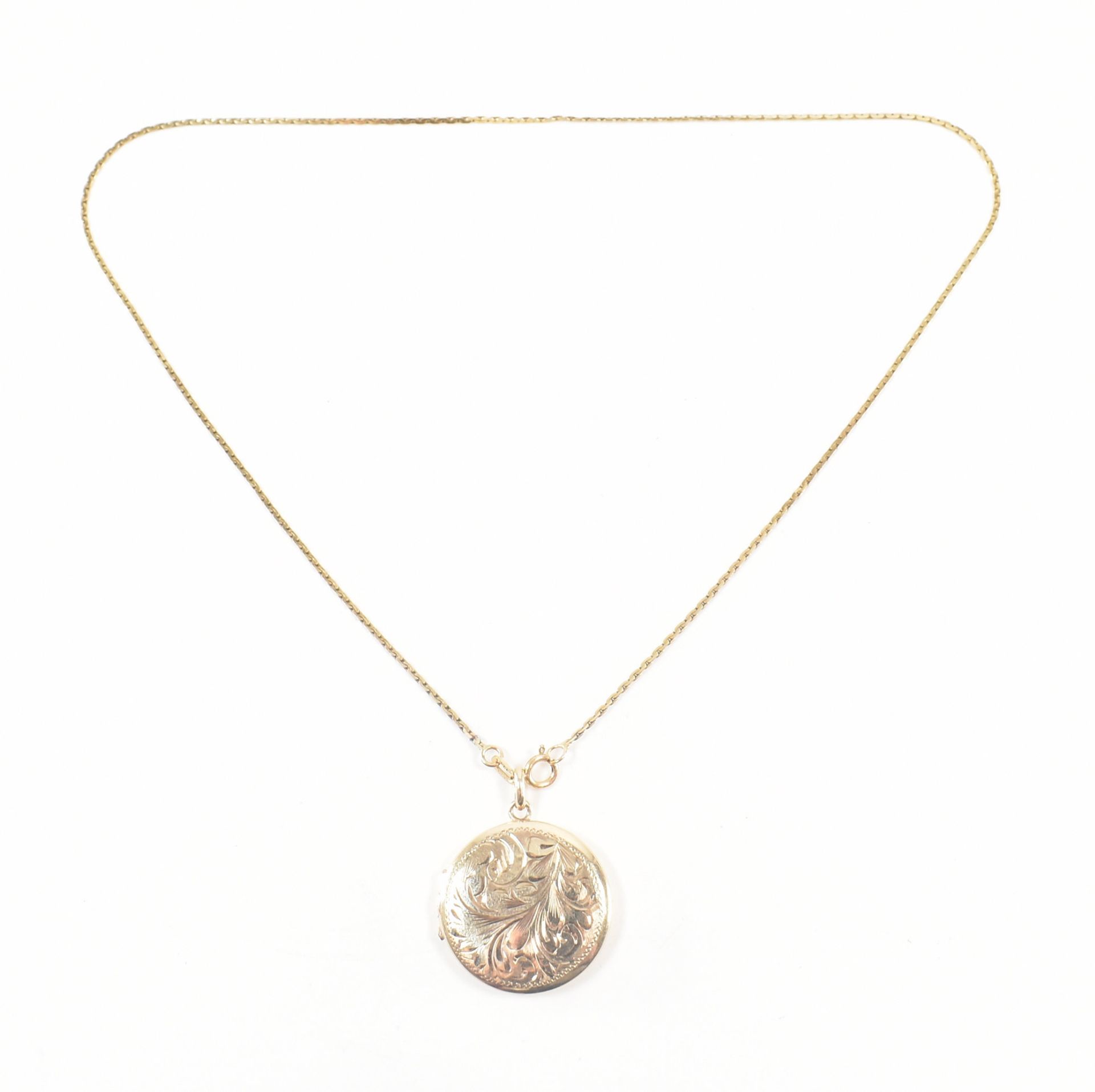 VINTAGE HALLMARKED 9CT GOLD LOCKET NECKLACE - Image 6 of 6