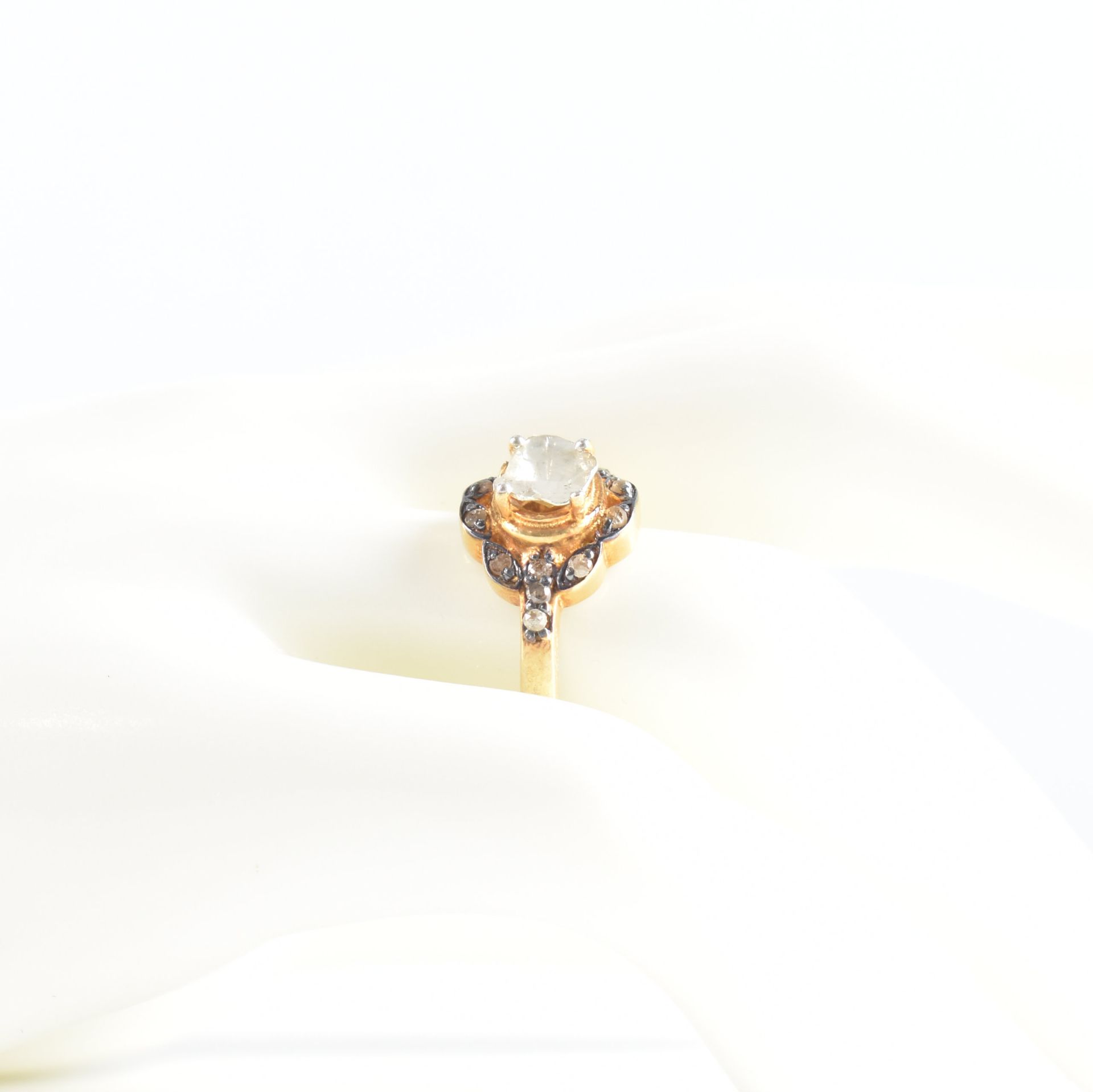 VINTAGE GOLD & ROUGH DIAMOND RING - Bild 7 aus 7