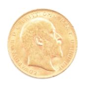 1907 FULL SOVEREIGN COIN