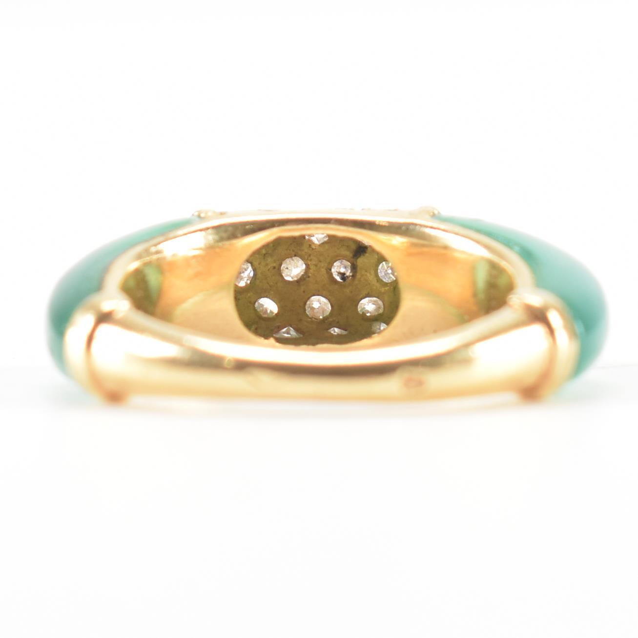 FRENCH GOLD CHALCEDONY & DIAMOND RING - Image 5 of 9