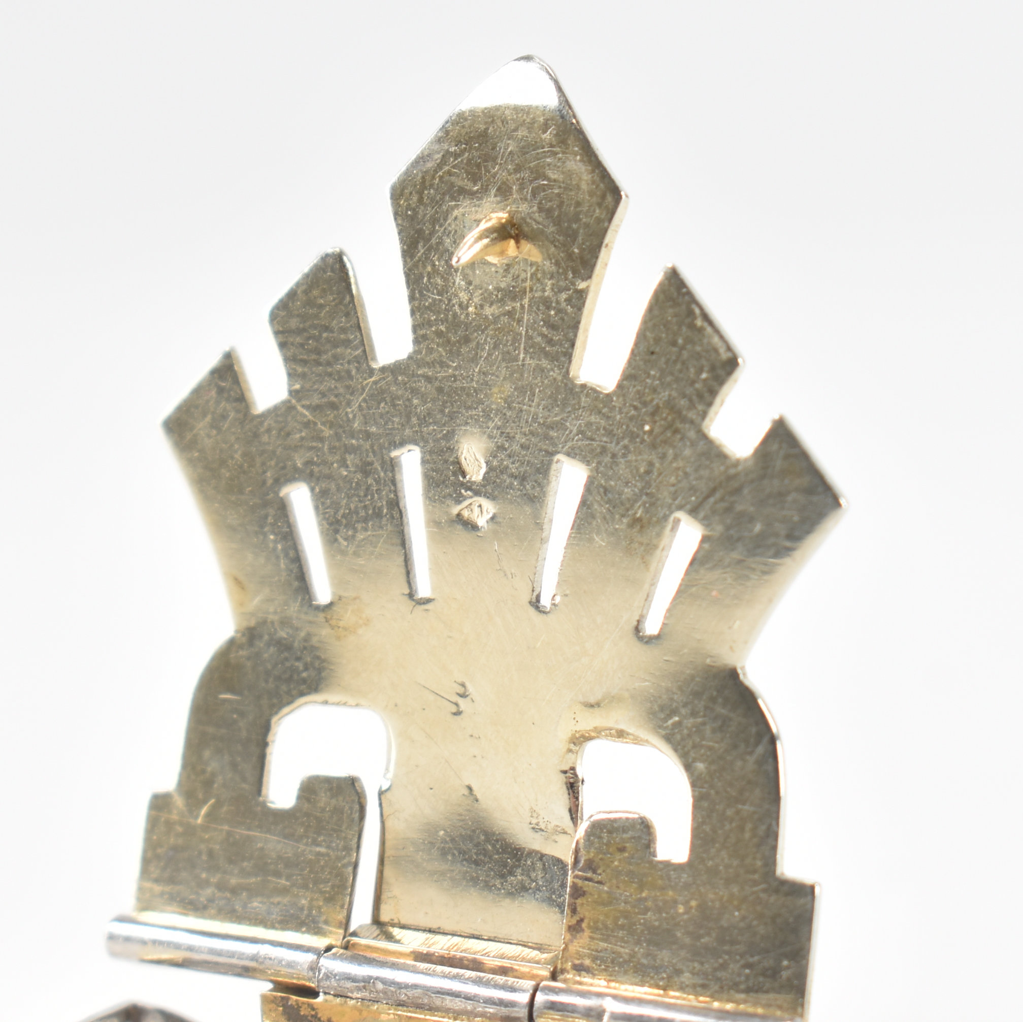 FRENCH ART DECO 18CT GOLD & DIAMOND DRESS CLIP - Image 7 of 7