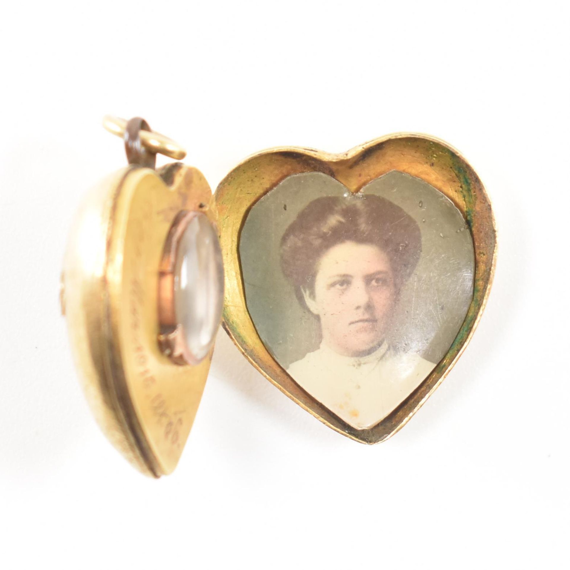 GEORGIAN ANTIQUE GOLD MOURNING LOCKET - Bild 4 aus 4