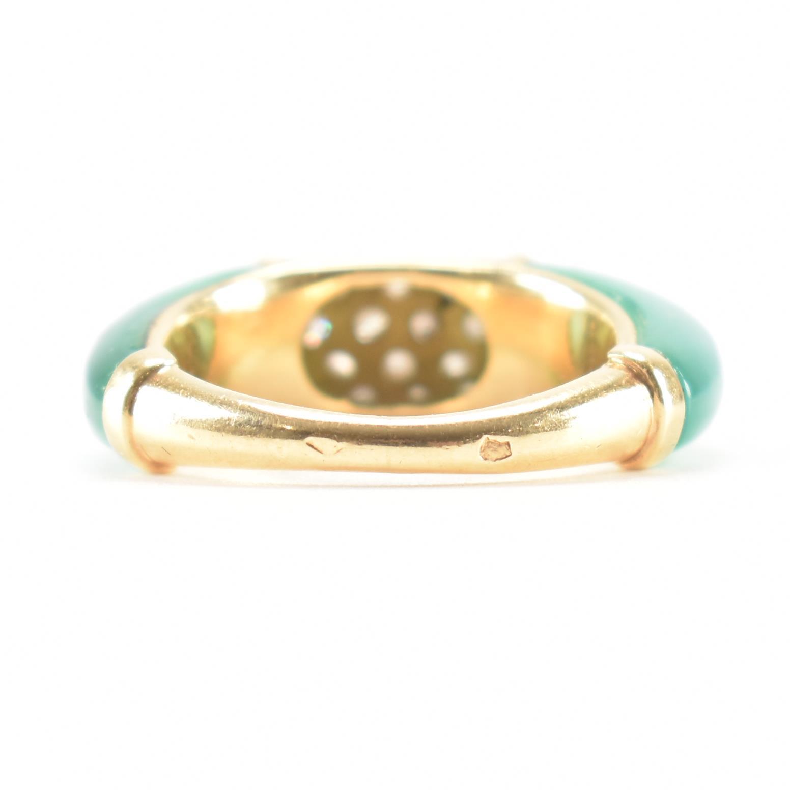 FRENCH GOLD CHALCEDONY & DIAMOND RING - Image 6 of 9