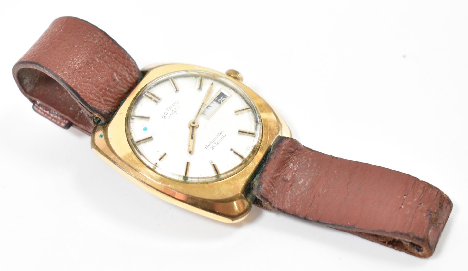 ROTARY AUTOMATIC 21 JEWELS GOLD PLATED WATCH - Image 2 of 3