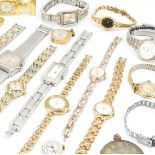 COLLECTION OF ASSORTED GOLD & SILVER TONE WATCHES