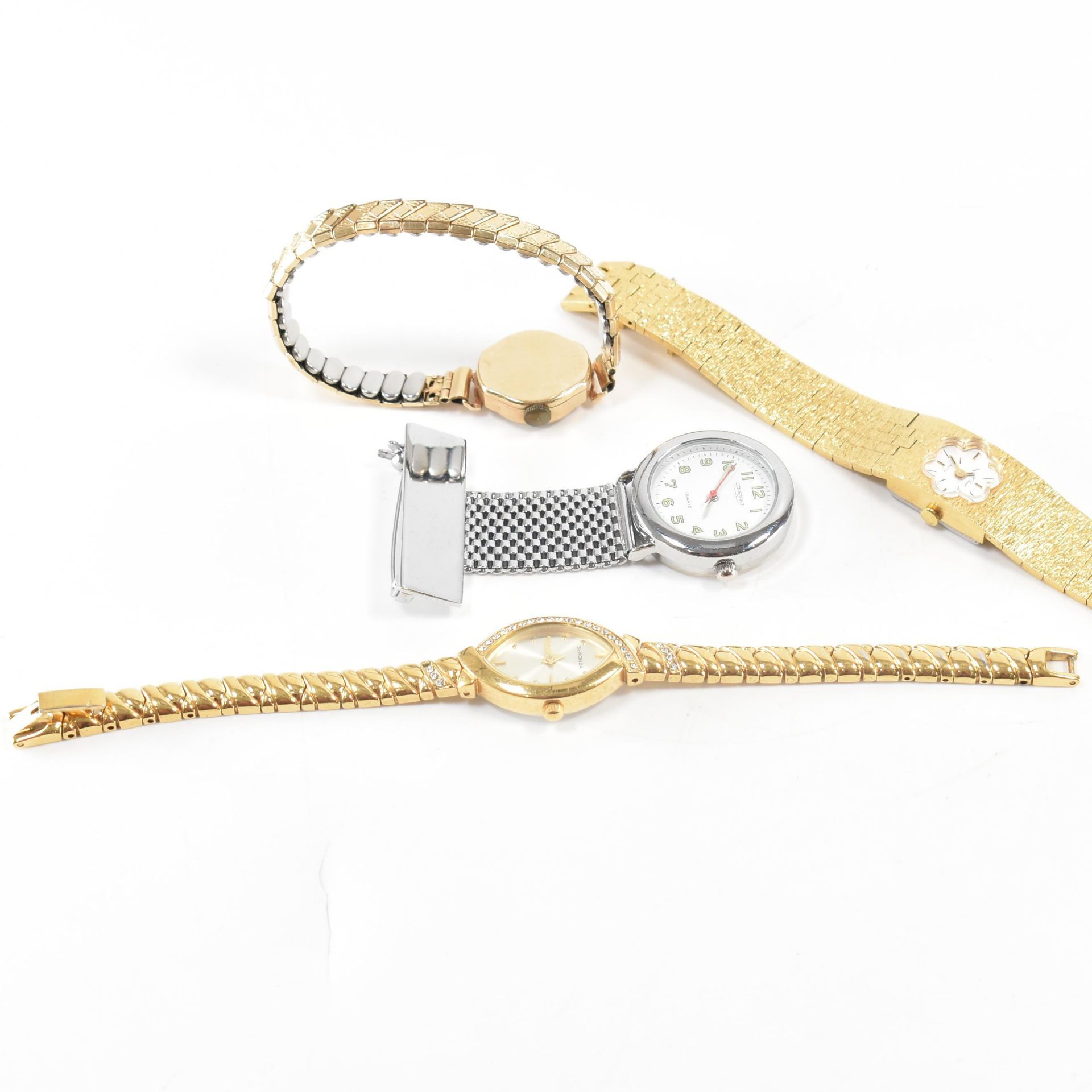 9CT GOLD ROTARY DRESS WATCH TOGETHER WITH THREE WATCHES - Image 4 of 4