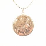 VINTAGE HALLMARKED 9CT GOLD LOCKET NECKLACE