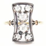 1930S ART DECO DIAMOND PANEL RING