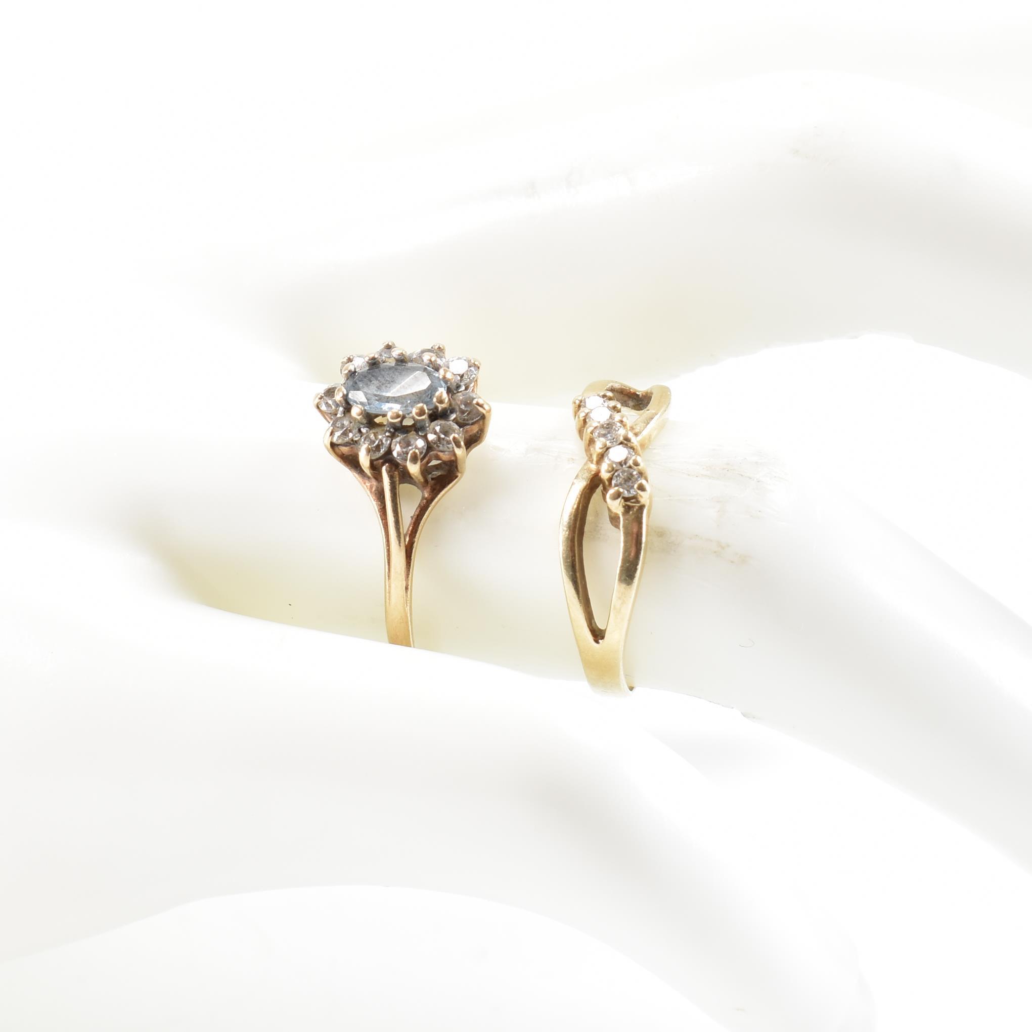 TWO HALLMARKED 9CT GOLD & STONE SET RINGS - Image 11 of 11