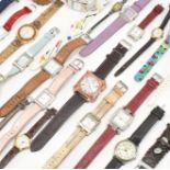 COLLECTION OF ASSORTED COSTUME JEWELLERY WRISTWATCHES