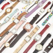 COLLECTION OF ASSORTED COSTUME JEWELLERY WRISTWATCHES