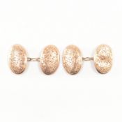 ANTIQUE HALLMARKED 9CT ROSE GOLD CUFFLINKS