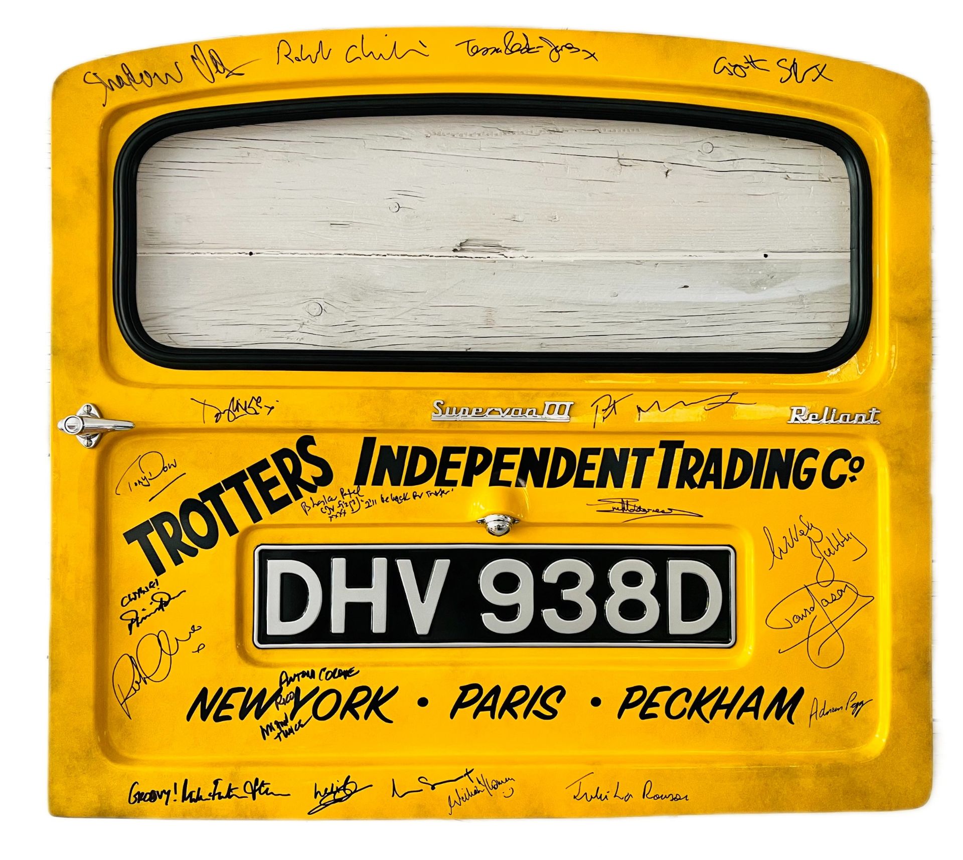 ONLY FOOLS & HORSES - DAVID JASON + CAST SIGNED VAN DOOR