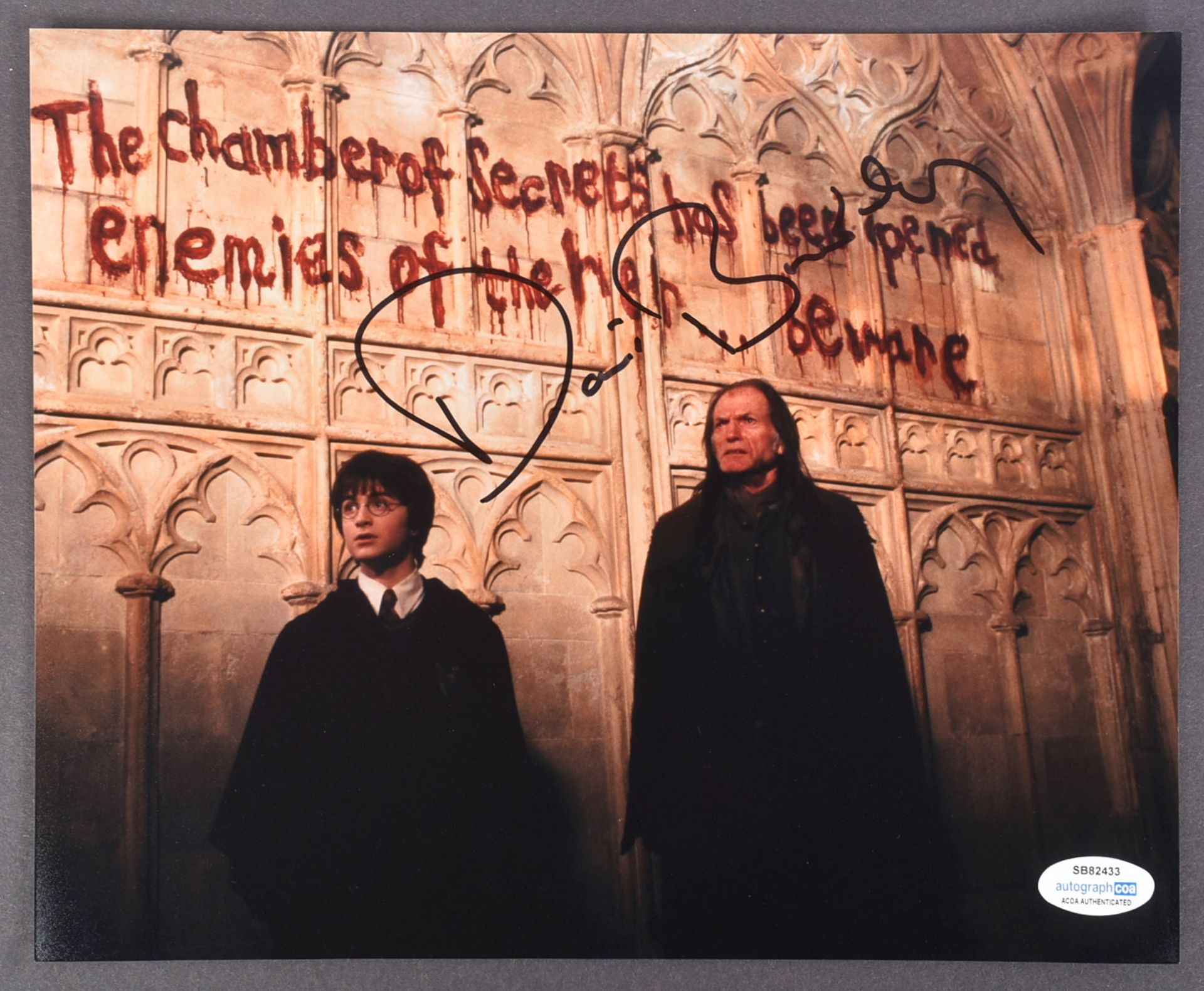 HARRY POTTER - DAVID BRADLEY - SIGNED 8X10" PHOTO - ACOA