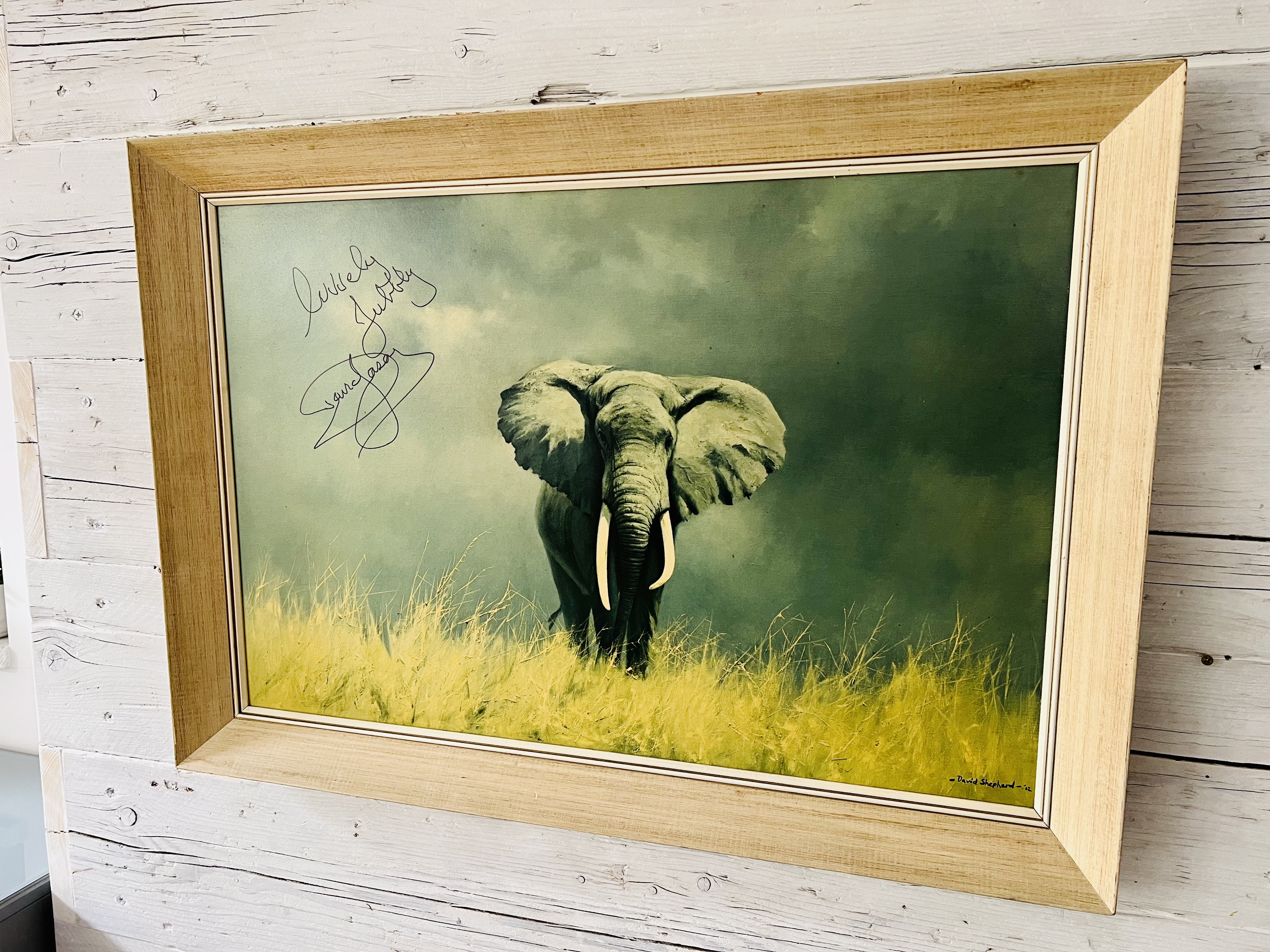 ONLY FOOLS & HORSES - DAVID SHEPHERD 'WISE OLD ELEPHANT' DAVID JASON SIGNED PRINT - Image 3 of 8