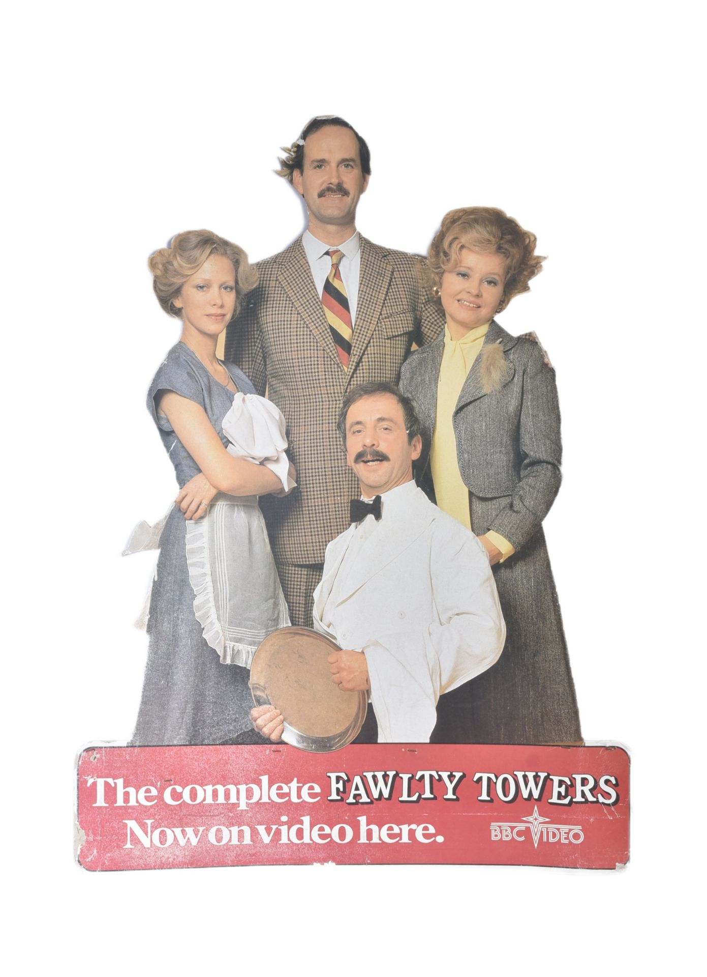 FAWLTY TOWERS - ORIGINAL 1990S IN-STORE DISPLAY STANDEE