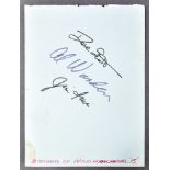 GERALD WHITNEY COLLECTION (CAMERA MAN) - APOLLO 15 AUTOGRAPHS