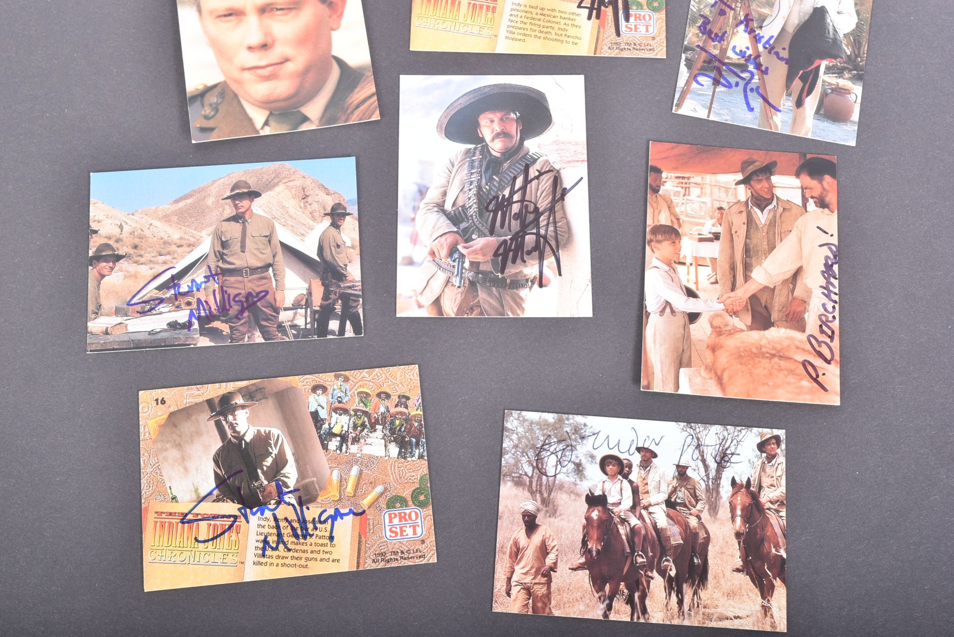 INDIANA JONES - THE YOUNG INDIANA JONES CHRONICLES SIGNED CARDS - Image 4 of 4