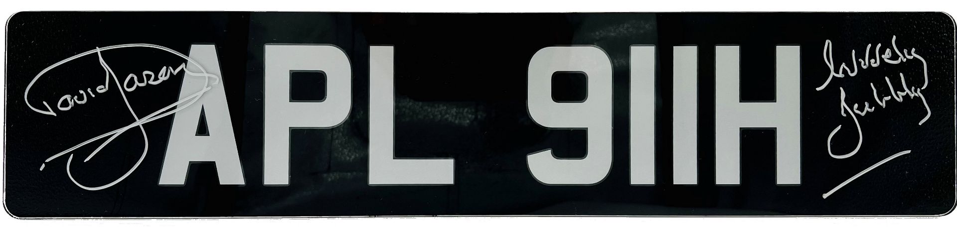 ONLY FOOLS & HORSES - APL 911H - DAVID JASON SIGNED NUMBER PLATE