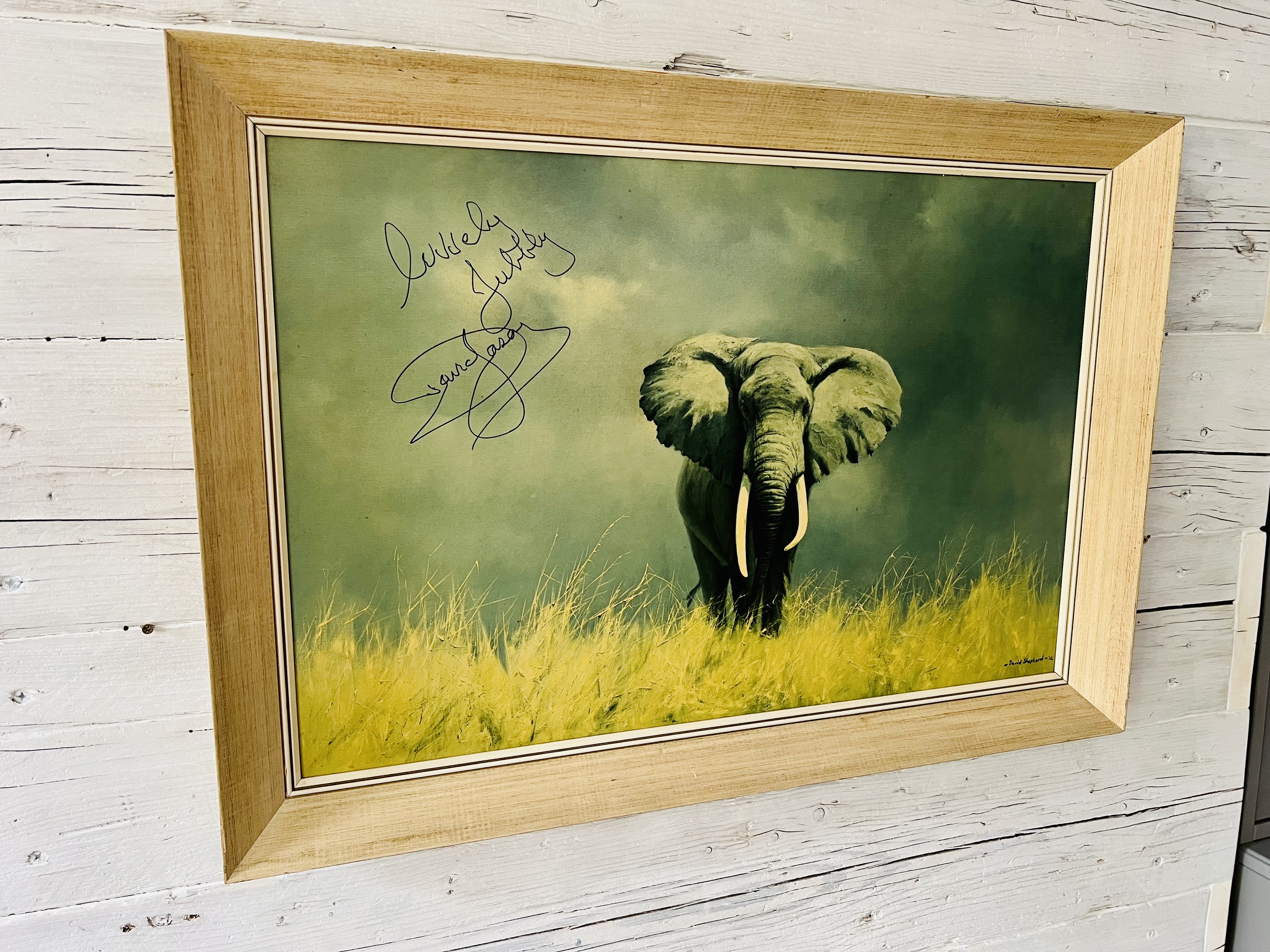 ONLY FOOLS & HORSES - DAVID SHEPHERD 'WISE OLD ELEPHANT' DAVID JASON SIGNED PRINT - Image 2 of 8