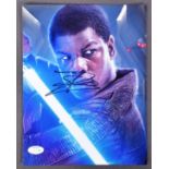 STAR WARS - JOHN BOYEGA - AUTOGRAPHED 8X10" PHOTO - ACOA