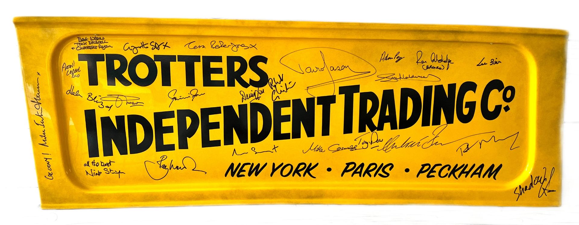 ONLY FOOLS & HORSES - CAST SIGNED TROTTER VAN PANEL