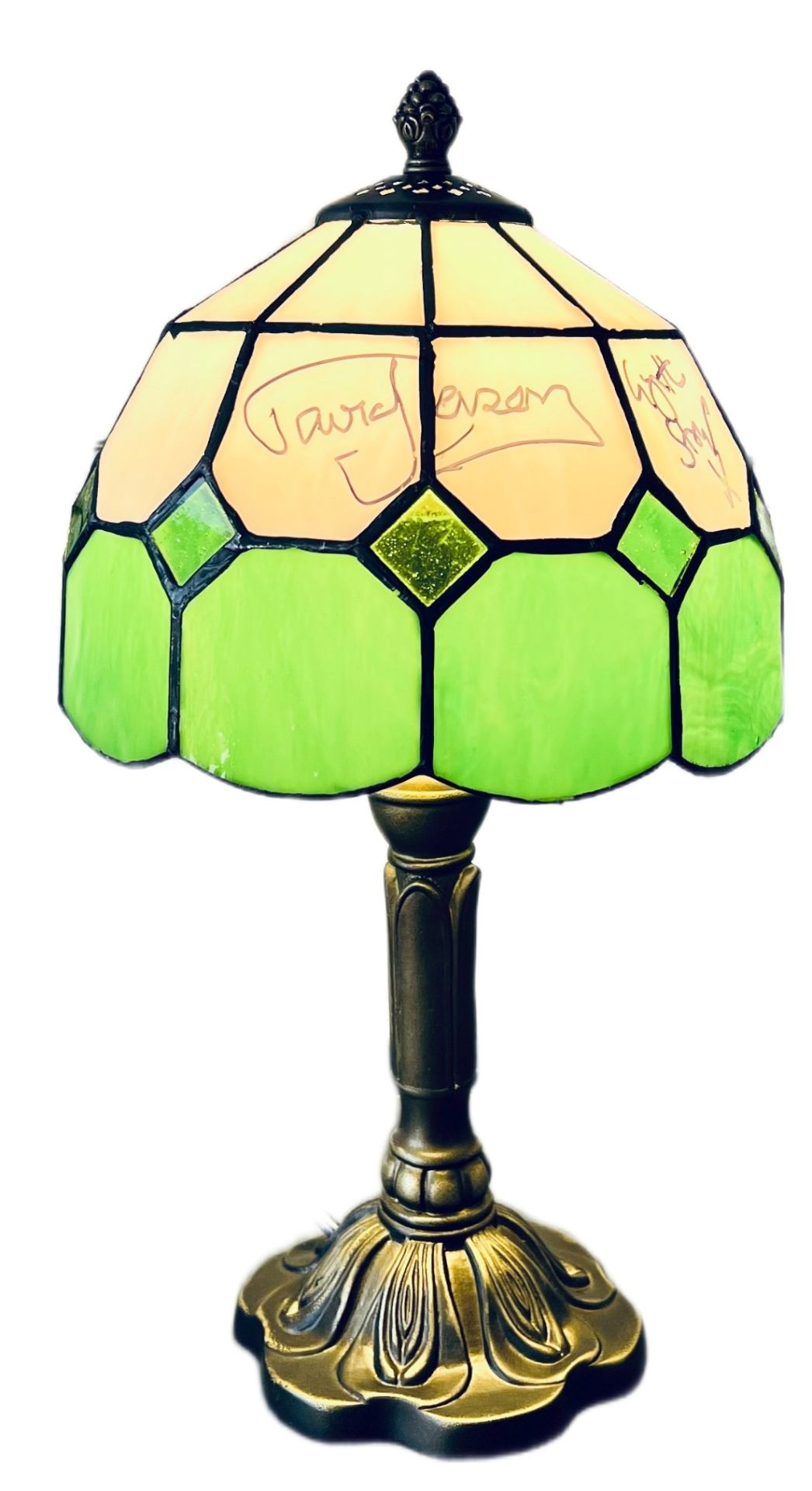 ONLY FOOLS & HORSES - TIFFANY STYLE LAMP FROM THE TROTTER FLAT - SIGNED