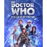 DOCTOR WHO - THE DOCTORS - AUTOGRAPHED 8X10" PHOTO