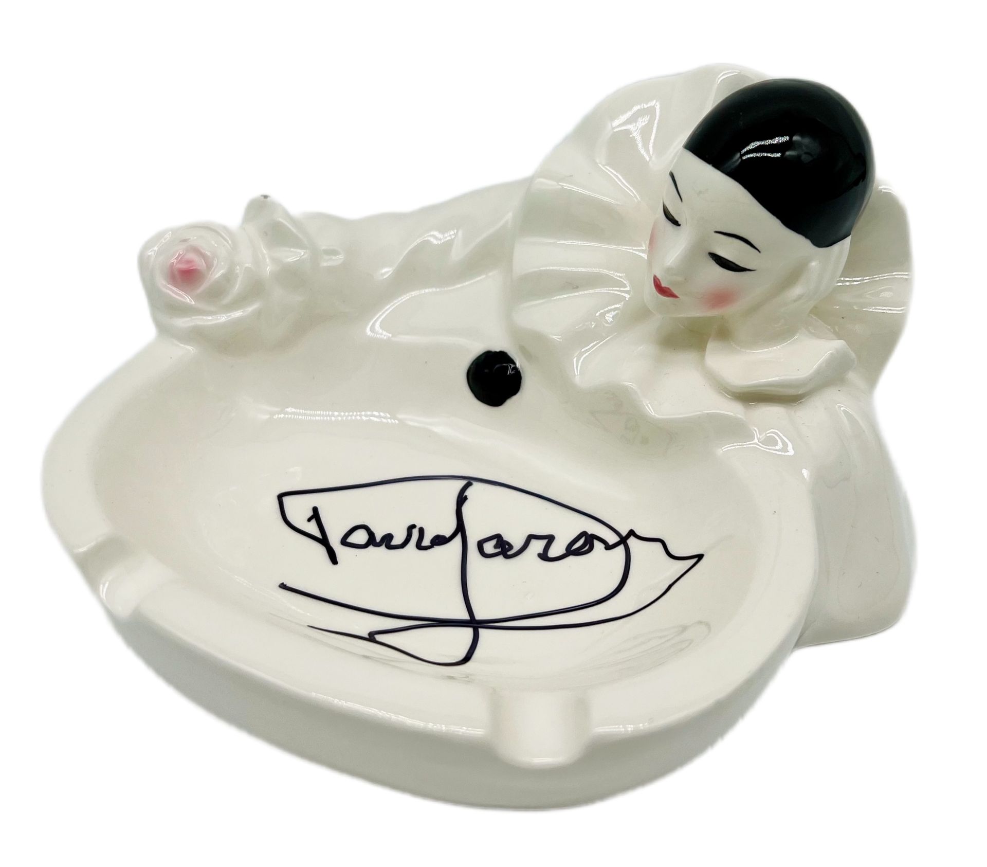 ONLY FOOLS & HORSES - CERAMIC CLOWN ASHTRAY SIGNED BY DAVID JASON